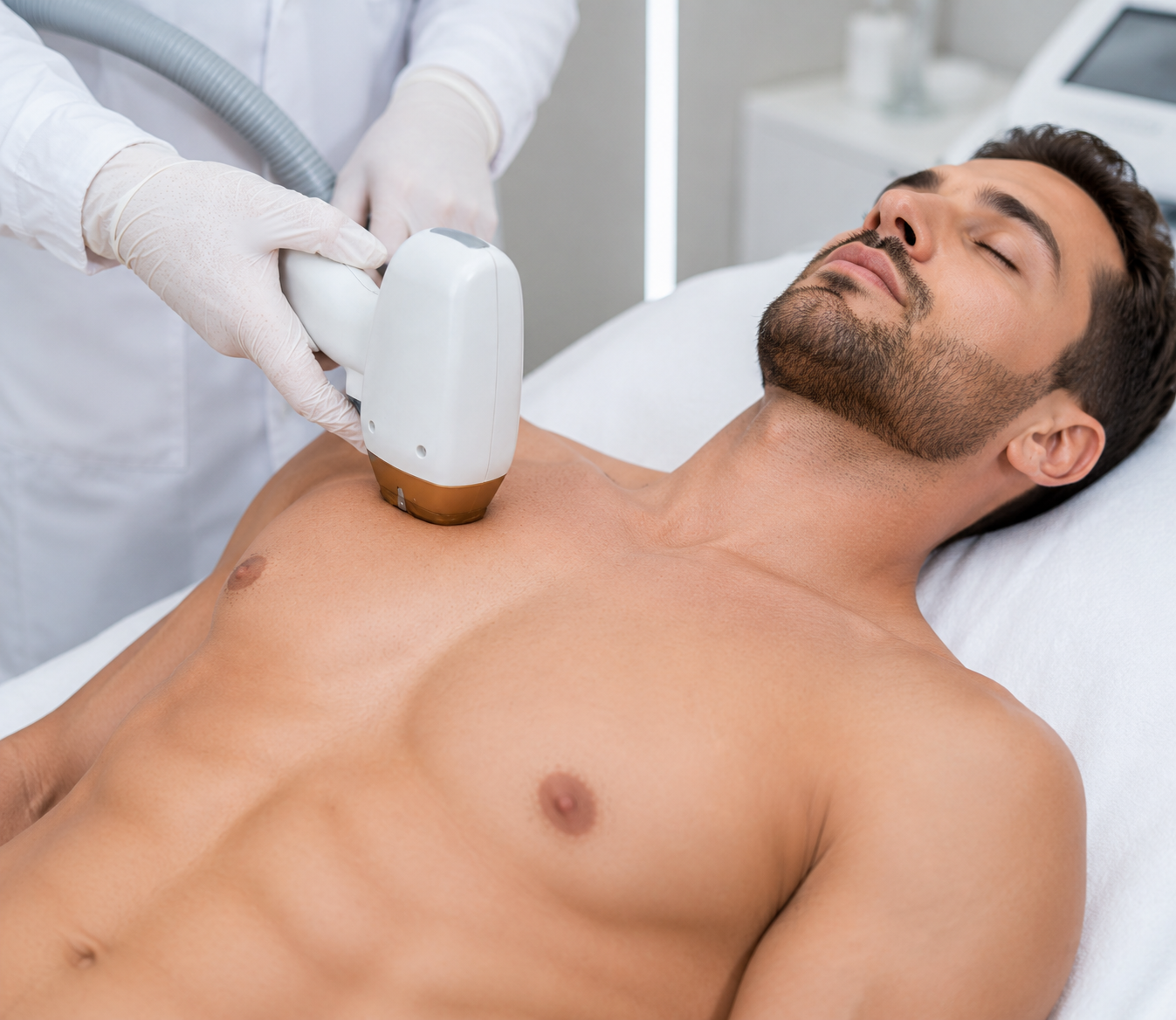 Epilazione laser uomo a Firenze Epilazione laser uomo a Firenze con trattamento professionale sul petto in centro estetico EpilExpress.