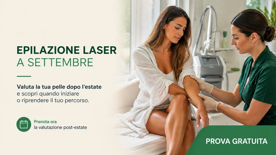 Epilazione laser a settembre: quando iniziare dopo l’estate